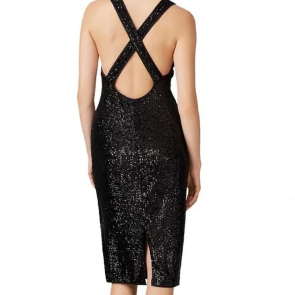 DVF Crossback Sequin Dress